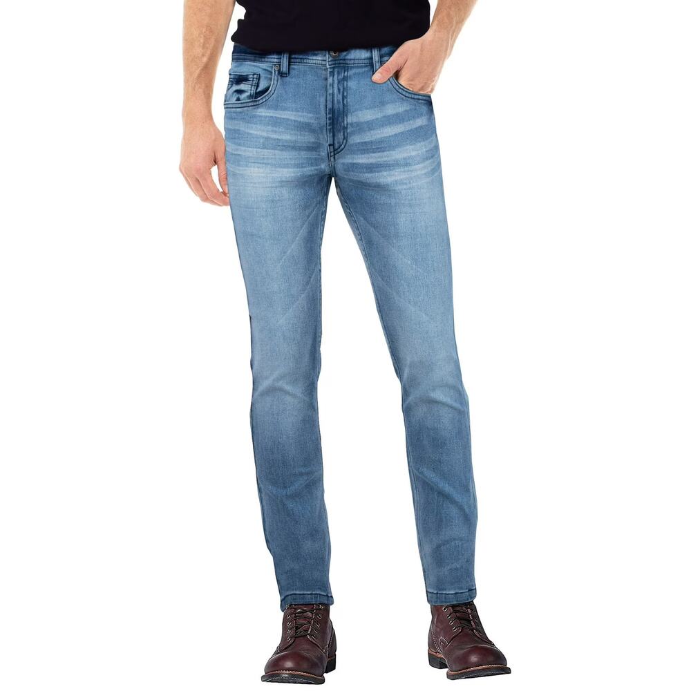 Men's Cultura Slim Fit Stretch Jeans - Med Blue - 34x32 - NWT